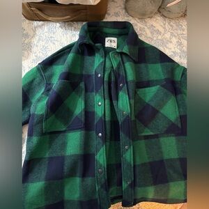 Zara women’s flannel size small.